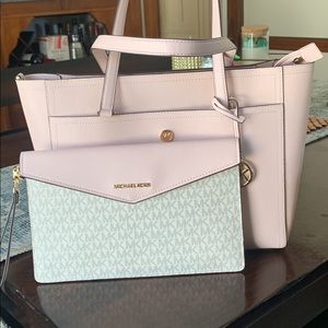 Michael Kors bag with clutch